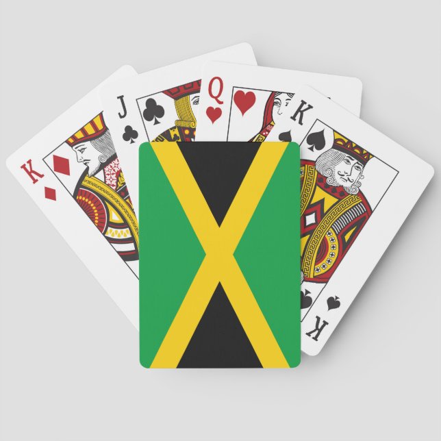 Jeu De Cartes Drapeau (jamaïcain) de la Jamaïque (dos)
