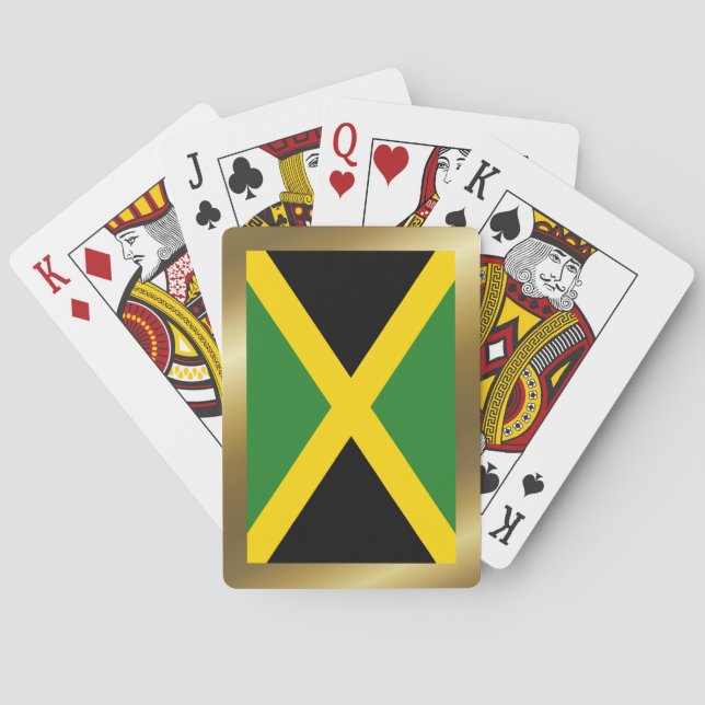 Jeu De Cartes Drapeau Jamaïque Jouer des cartes (dos)