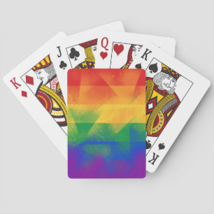 Jeu De Cartes Drapeau LGBT Design abstrait moderne