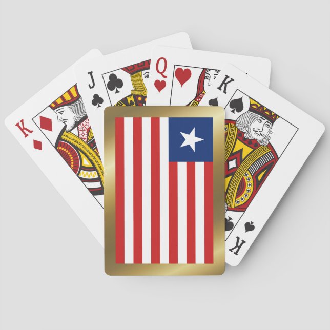 Jeu De Cartes Drapeau Liberia Jouer des cartes (dos)