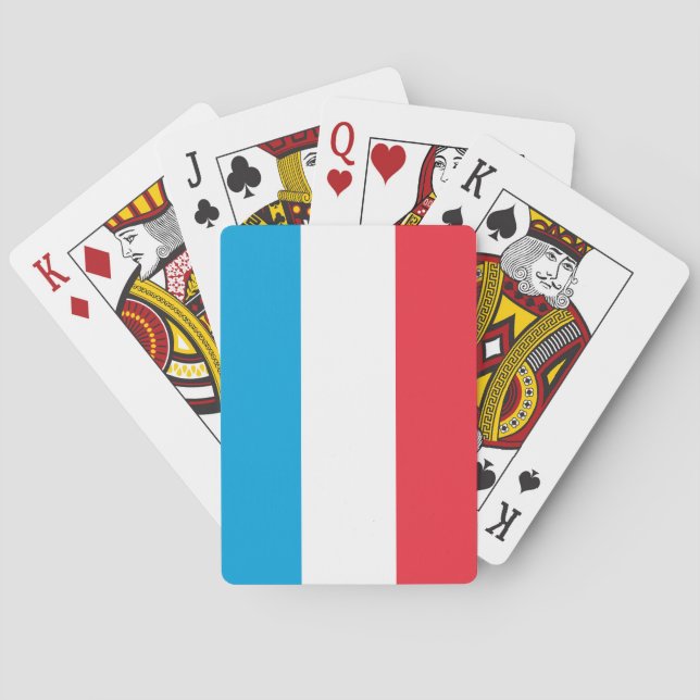Jeu De Cartes Drapeau Luxembourg (dos)