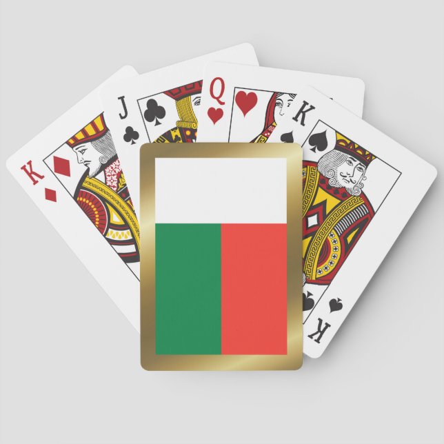 Jeu De Cartes Drapeau Madagascar Jouer des cartes (dos)