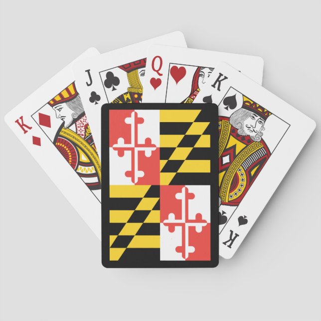 Jeu De Cartes Drapeau Maryland Classic Jouer Cartes (dos)