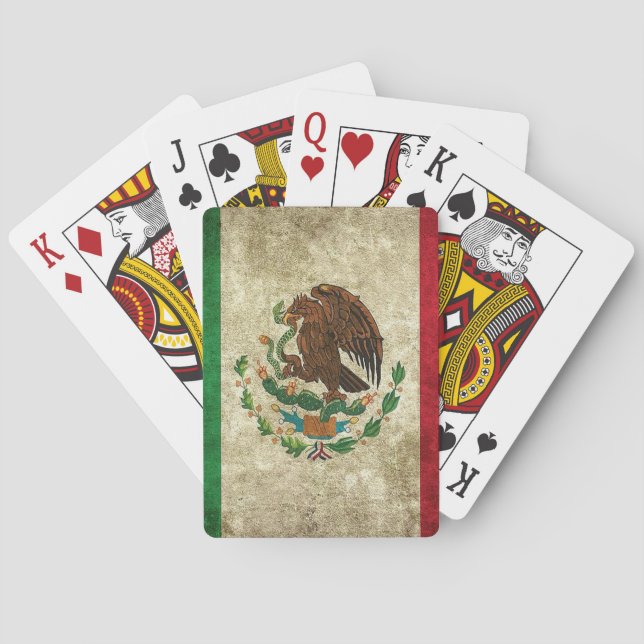 Jeu De Cartes Drapeau mexicain (dos)