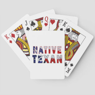 Jeu De Cartes Drapeau Natif Texan