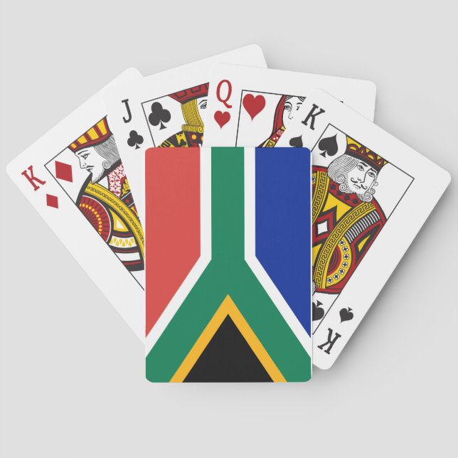 Jeu De Cartes Drapeau national du monde de l'Afrique du Sud (dos)