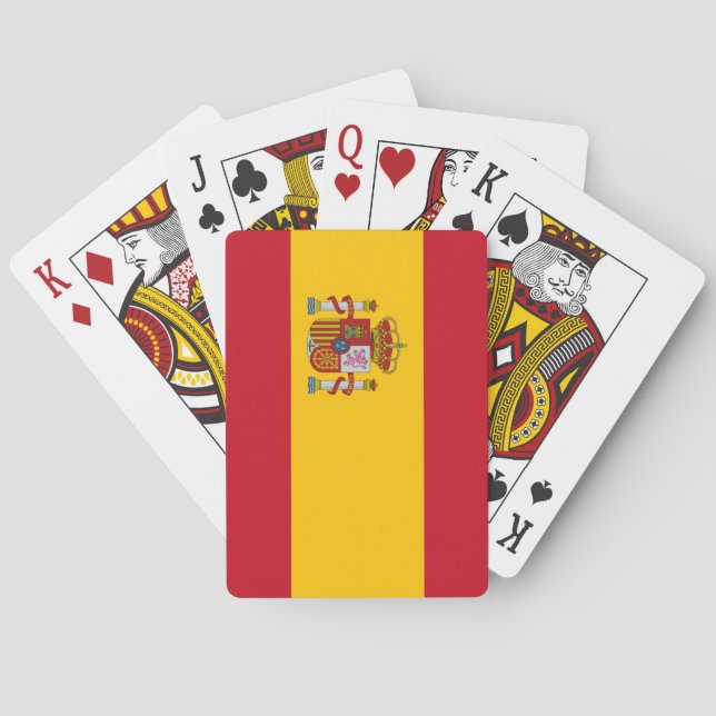 Jeu De Cartes Drapeau national du monde de l'Espagne (dos)