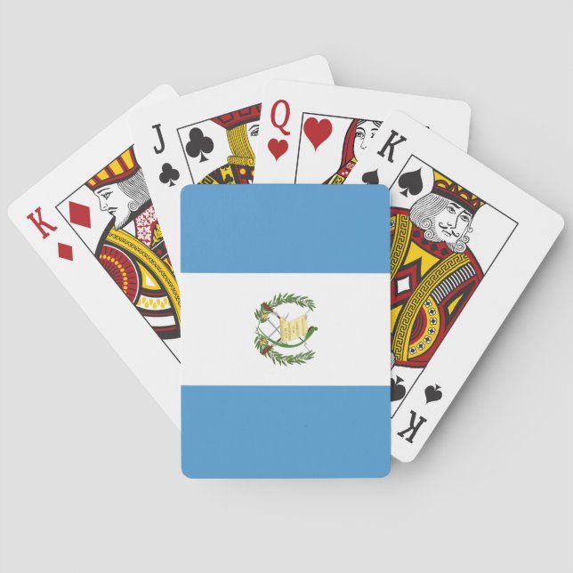 Jeu De Cartes Drapeau national du monde du Guatemala (dos)