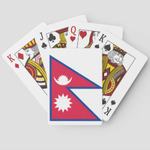 Jeu De Cartes Drapeau national du monde du Népal