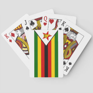 Jeu De Cartes Drapeau national du monde du Zimbabwe