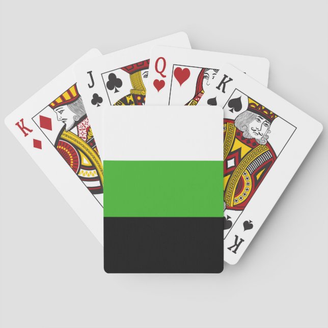 Jeu De Cartes Drapeau Neutrois pride jouant aux cartes (dos)
