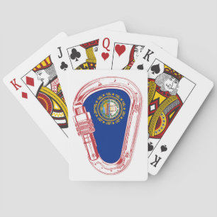 Jeu De Cartes Drapeau New Hampshire Escalade carabiner