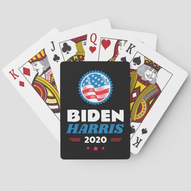 Jeu De Cartes Drapeau noir Biden Harris 2020 (dos)