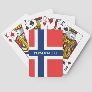 Jeu De Cartes Drapeau norvégien des cartes de jeu faites sur