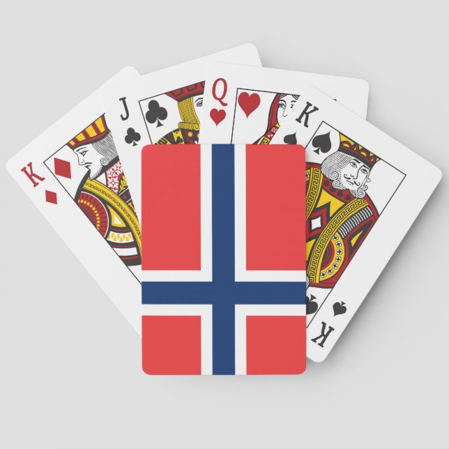 Jeu De Cartes Drapeau norvégien (Norvège) (dos)