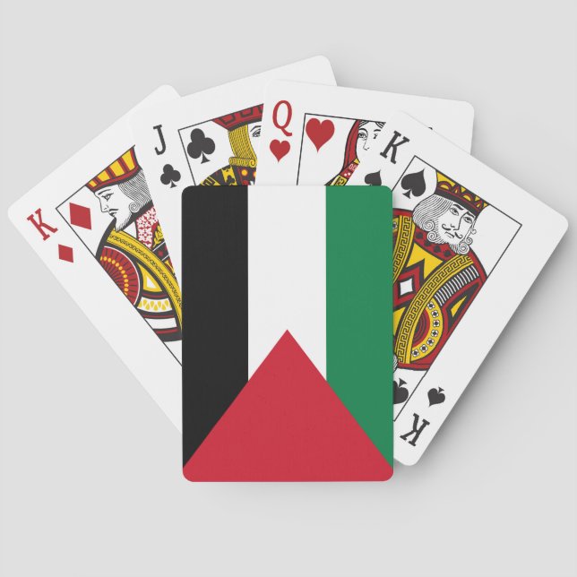 Jeu De Cartes Drapeau palestinien (Palestine) (dos)