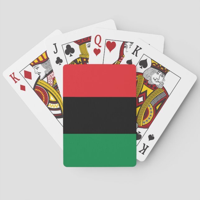Jeu De Cartes Drapeau panafricain UNIA (dos)