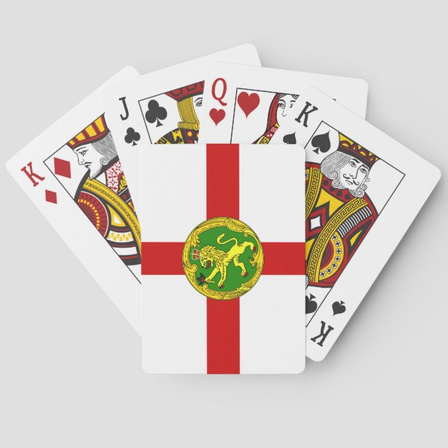 Jeu De Cartes Drapeau patriotique d'Aurigny (dos)