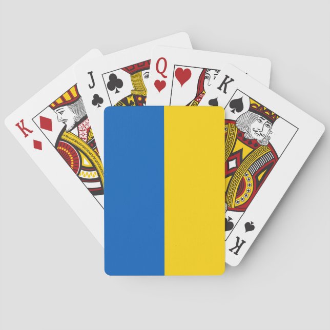 Jeu De Cartes Drapeau patriotique de l'Ukraine (dos)