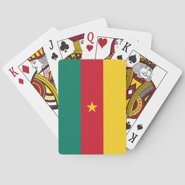 Jeu De Cartes Drapeau patriotique du Cameroun (dos)