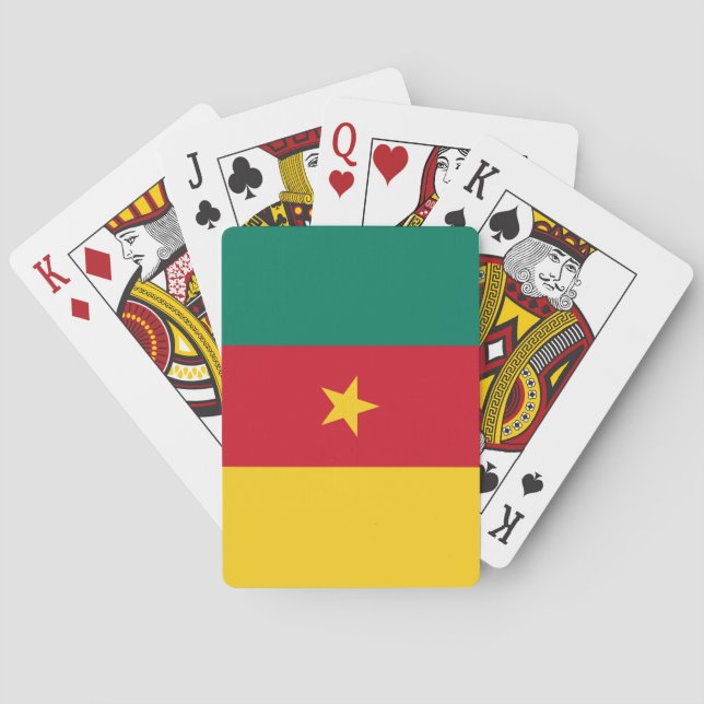 Jeu De Cartes Drapeau patriotique du Cameroun (dos)