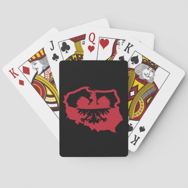 Jeu De Cartes Drapeau polonais élégant (dos)