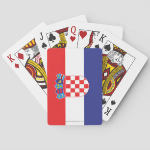 Jeu De Cartes Drapeau simple de la Croatie