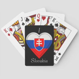 Jeu De Cartes Drapeau slovaque de la Slovaquie