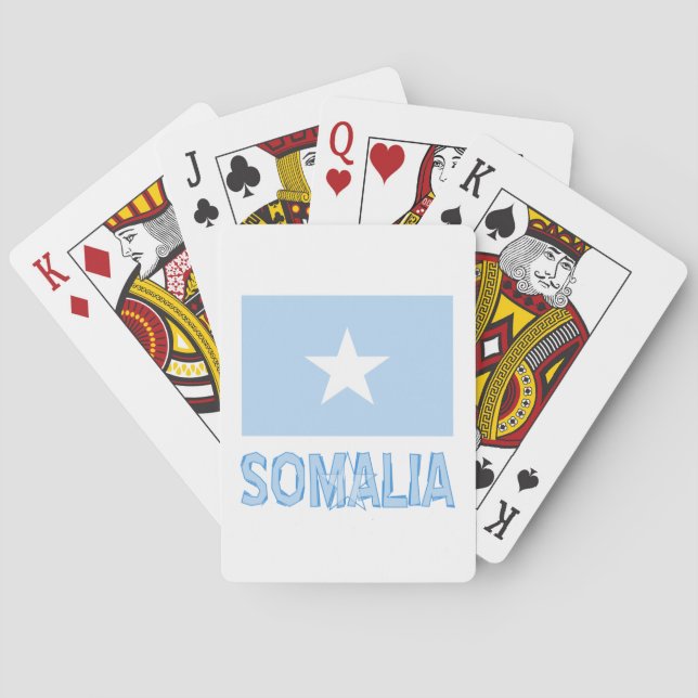 Jeu De Cartes Drapeau somalien personnalisé (dos)