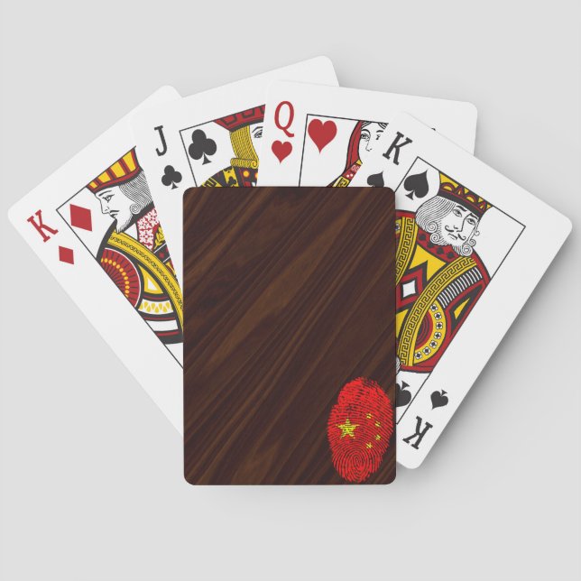 Jeu De Cartes Drapeau tactile chinois (dos)