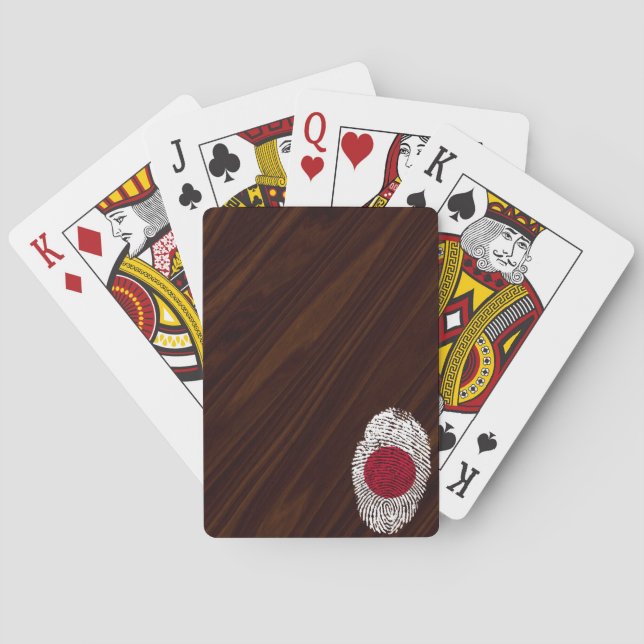 Jeu De Cartes Drapeau tactile japonais (dos)