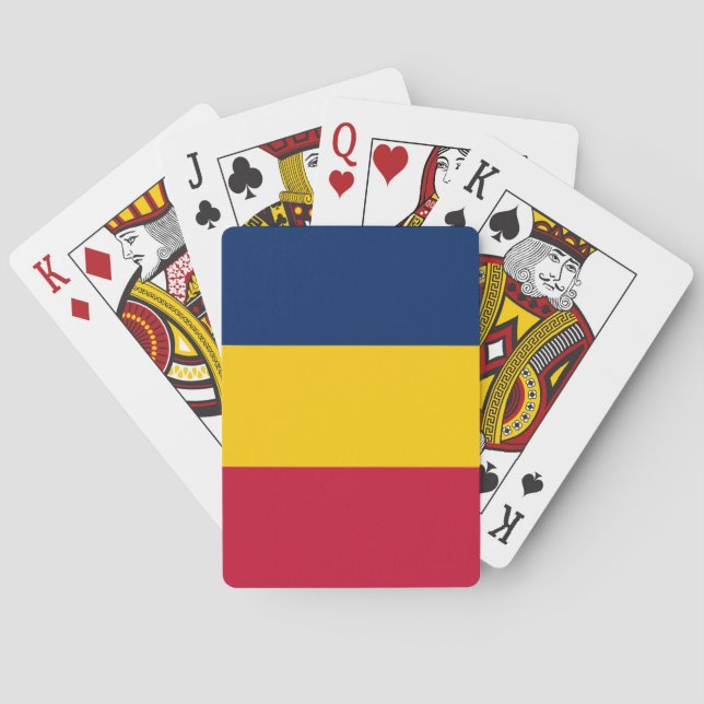 Jeu De Cartes Drapeau Tchad (dos)