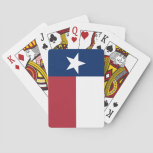 Jeu De Cartes Drapeau Texas Rouge Blanc Bleu