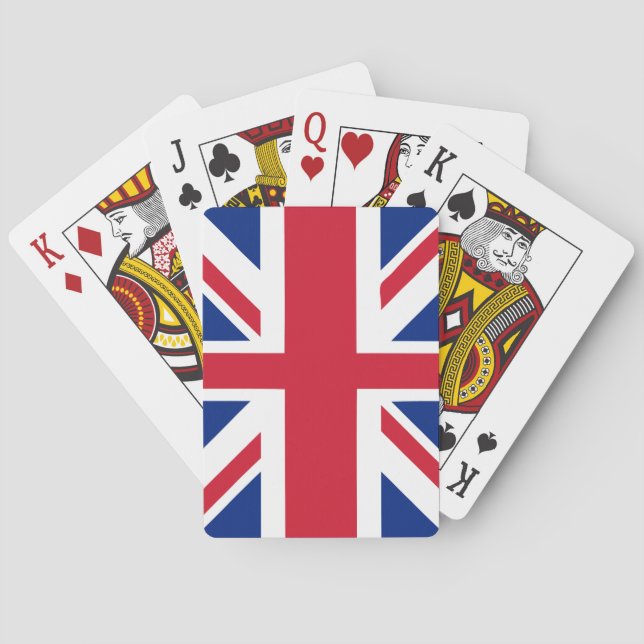 Jeu De Cartes Drapeau Union Jack Royaume-Uni UK (dos)