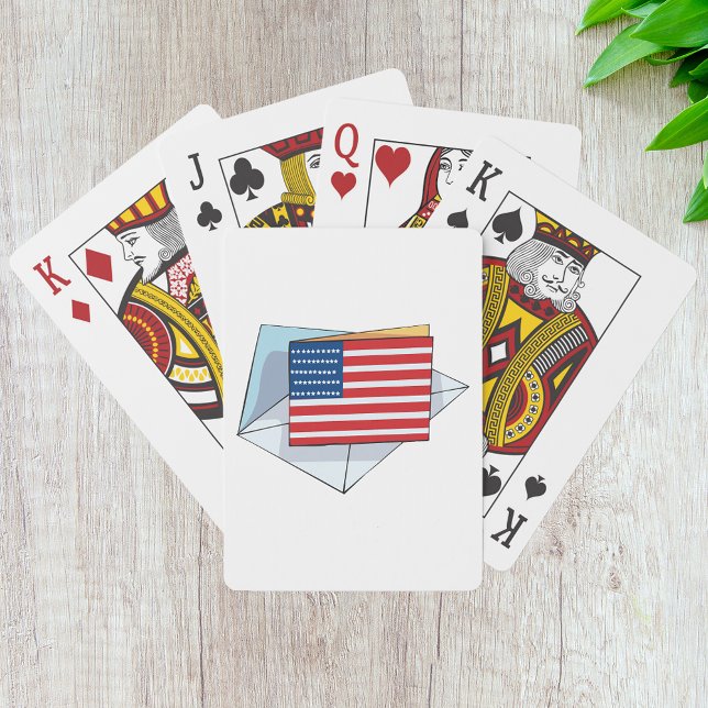 Jeu De Cartes Drapeau USA Sur Carte (Créateur téléchargé)