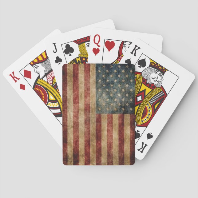 Jeu De Cartes Drapeau vintage (dos)