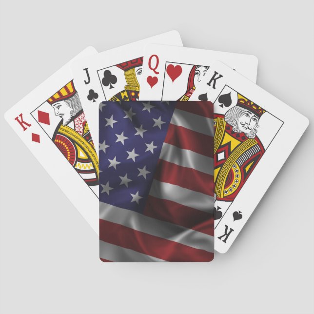 Jeu De Cartes Drapeau Wade USA (dos)