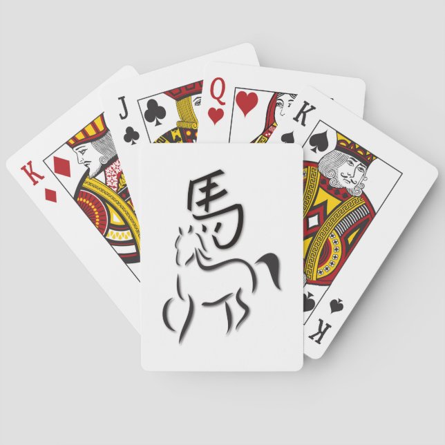 Jeu De Cartes Drawing de Horse (dos)
