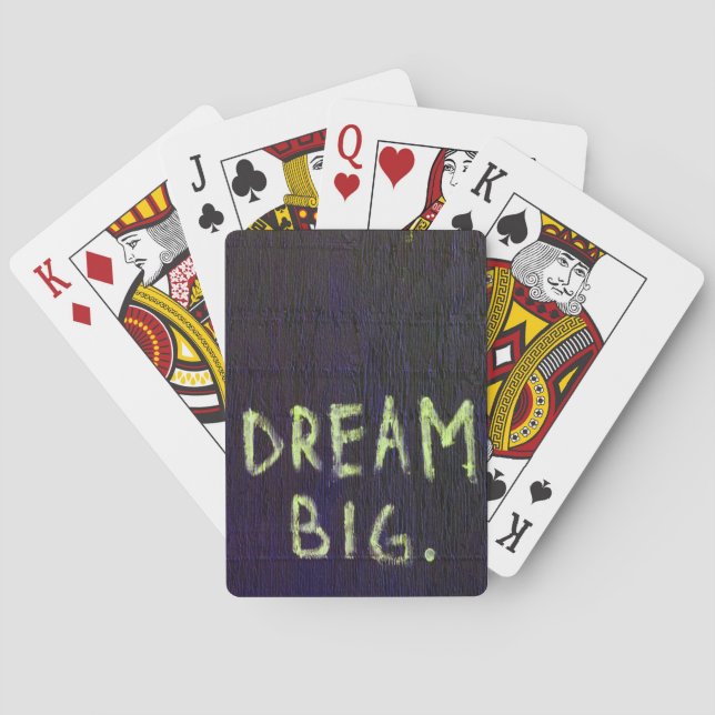Jeu De Cartes Dream Big Chalk Motivational Inspirational (dos)