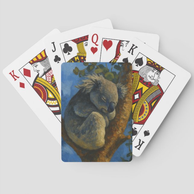 Jeu De Cartes Dreaming in the Eucalyptus - Sleeping Koala Art (dos)