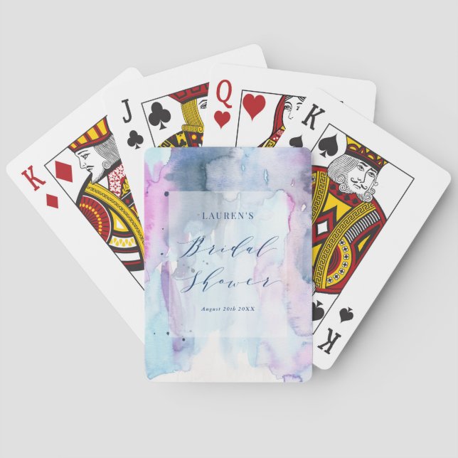 Jeu De Cartes Dreamy Spring Bridal Shower Games Playing Cards (dos)