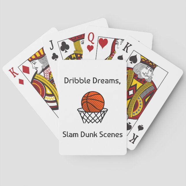 Jeu De Cartes Dribble Dreams, Scènes de Dunk Basketball (dos)