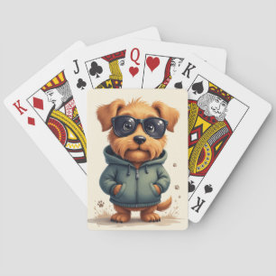 Jeu De Cartes Drôle Bouvier des Flandres Chien Kawaii