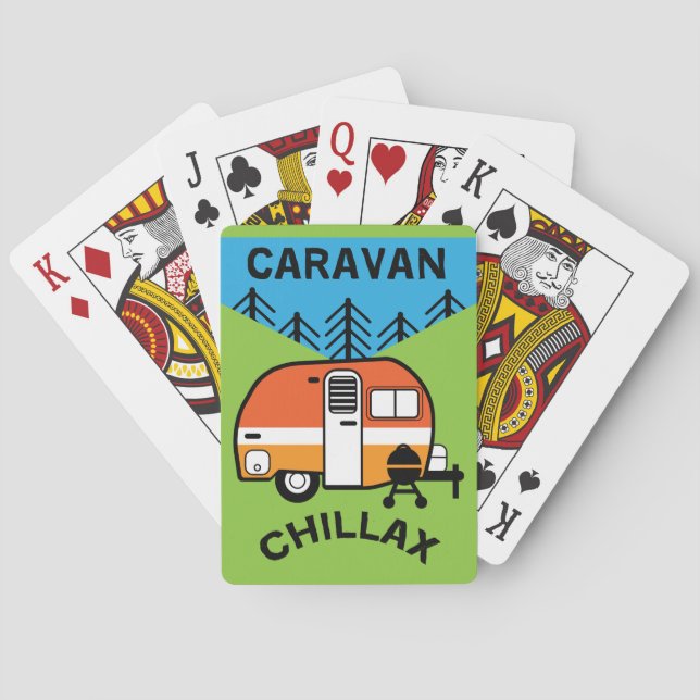 Jeu De Cartes Drôle Caravan Cadeaux | Meilleure caravane | Carav (dos)