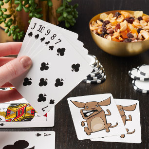 Jeu De Cartes Drôle Cartoon fou chien Hilarious mignon animal an