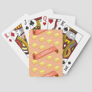 Jeu De Cartes Drôle de Battenberg Marzipantastique ! Motif d'art