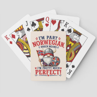 Jeu De Cartes Drôle de gnome viking/norvégien, "Je suis en parti
