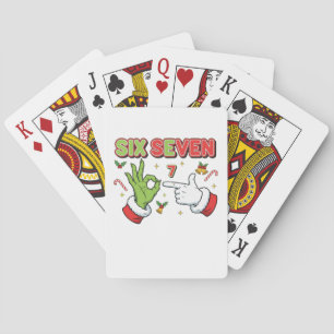 Jeu De Cartes Drôle de Noël Six Sept Monstre de Fêtes