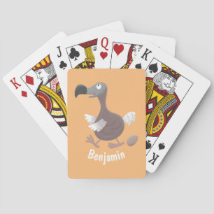 Jeu De Cartes Drôle dessin animé d'oiseau de dodo