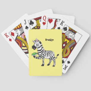 Jeu De Cartes Drôle dessin animé zèbre